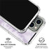 Purple and White Tie Dye iPhone 16 Pro Clear Case